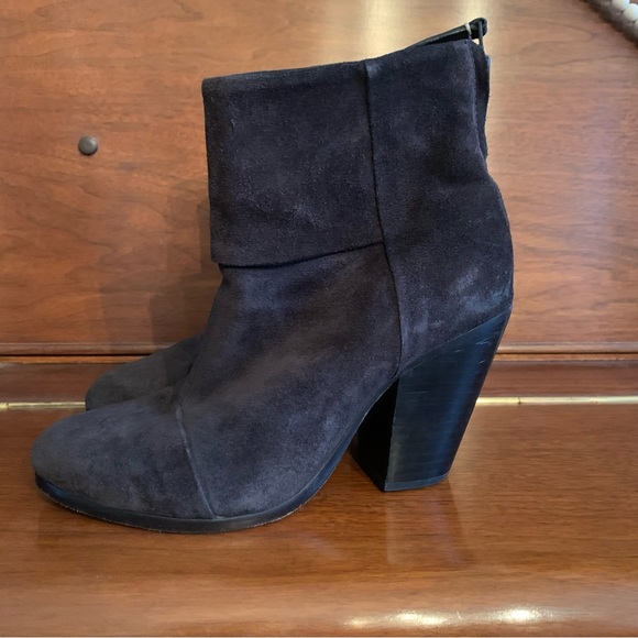 Rag & Bone Black Suede Ankle Boots - Picture 4 of 16